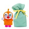 Yoshitoku Hand Puppet Plush Small Kids Will Comes In a Gift Bag with Blue Color "Dokin-chan" Toy, (21cm Long), Love, Ribbon,