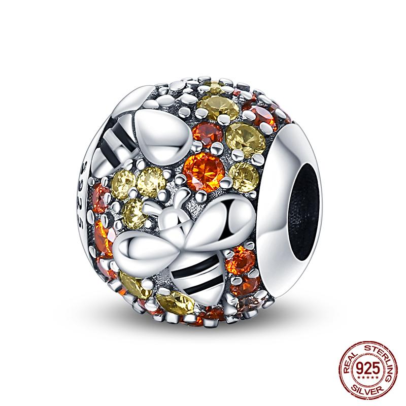 Fashion S925 Silver Colorful Butterfly Dragonfly Hummingbird Spring Series Charms Beads Fit S925 Original Bracelet Jewelry