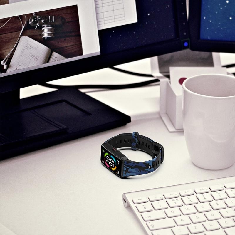 Ремешки для Band 6/6 Pro, регулируемые, спортивные, силиконовые, сменные браслеты-ремешки на запястье - Водонепроницаемые