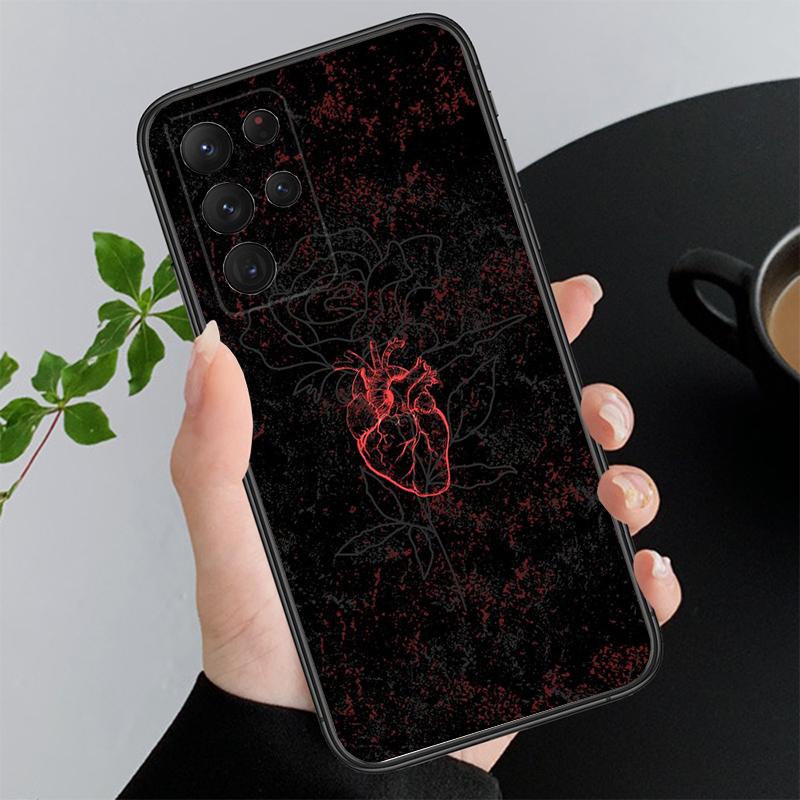 Heart Flower Art Phone Case For Samsung A52S A21S A33 A23 A13 A14 A32 A52 A53 A54 A51 A71 A15