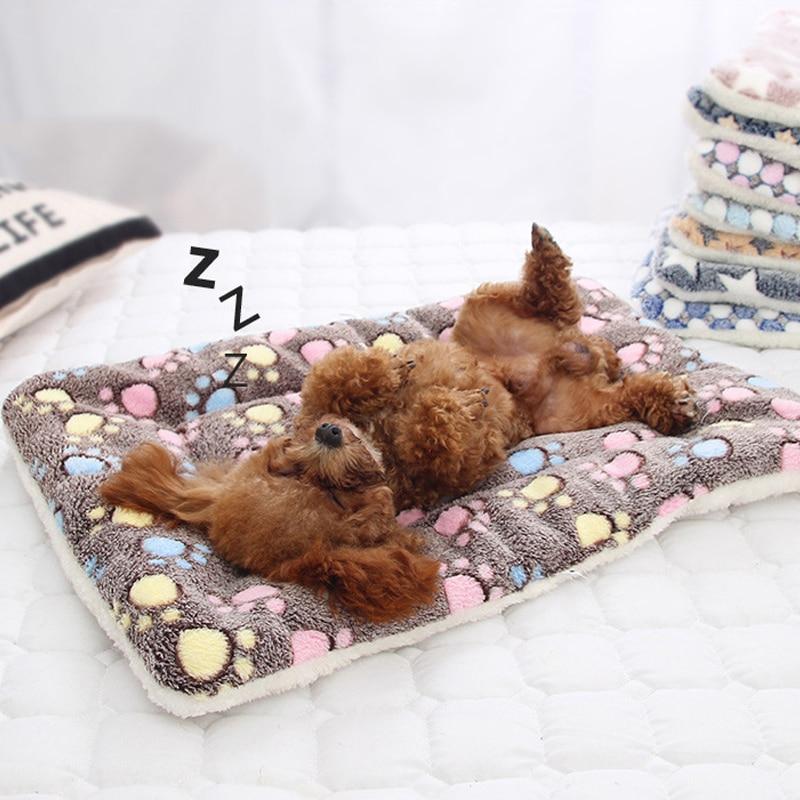 Xiaomi Flannel Thickened Dog Bed Mat Soft Pet Sleeping Mat for Dogs Cats Winter Warm Pet Blanket450000