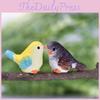 Adorable Cartoon Bird Resin Figurine For Mini Plant Landscape And Garden Decor