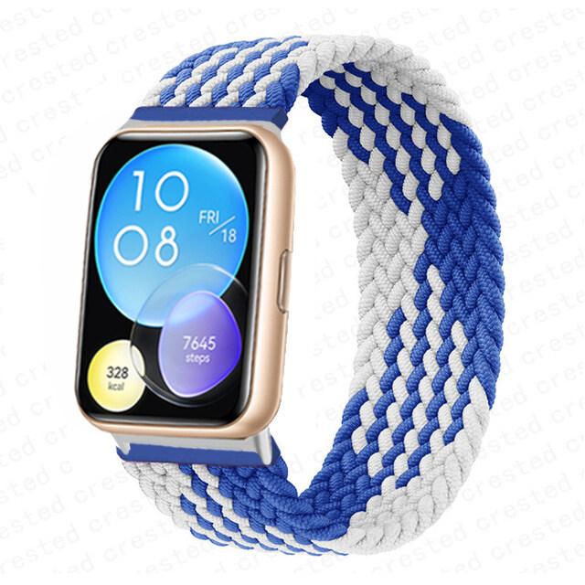 Эластичный нейлоновый ремешок без пряжки для Huawei Watch Fit 2 Sport, плетеный ремешок, наручные аксессуары для умных часов Huawei Fit 2 Watch