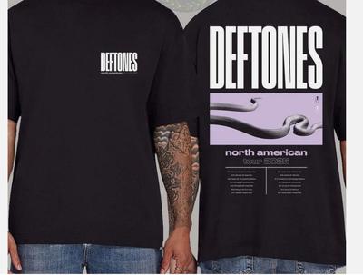Deftones Североамериканский тур Август - Сентябрь 2025 Футболка Унисекс Футболка