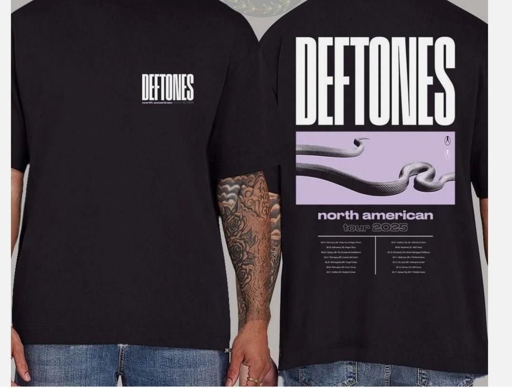 Deftones Североамериканский тур Август - Сентябрь 2025 Футболка Унисекс Футболка