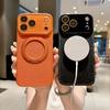 360° Вращающаяся Магнитная Подставка Кожаный Чехол для iPhone 17 Pro Max 16 15 Plus Ударопрочный для Magsafe Защитная Крышка Камеры