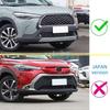 For Toyota Corolla Cross Rear Bumper Reflector Fog Light Cover Trim Chrome Black