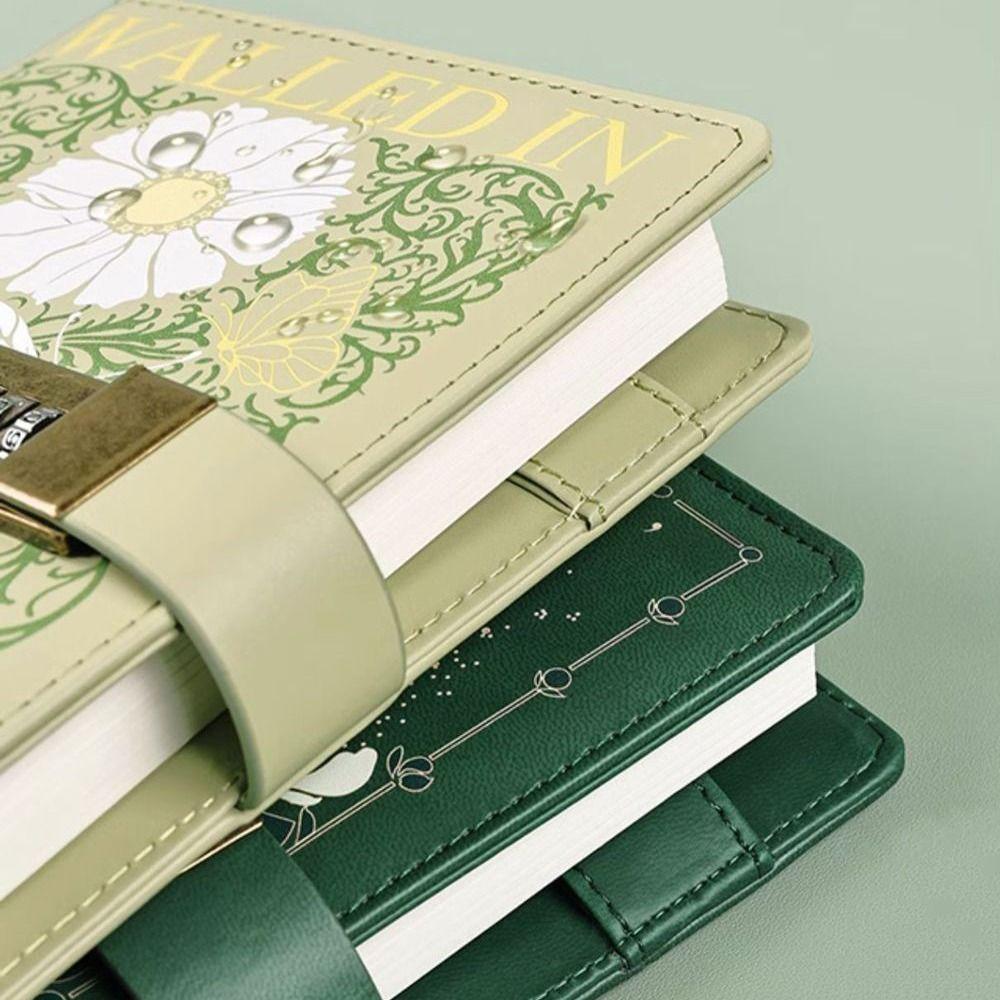 Утолщенная книга для паролей с замком, защищающая секреты, книга-дневник, студенческий блокнот, дневник для записей
