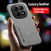 Кожаный чехол Funda для xiaomi POCO M8 Pro 5G Чехол для POCO M8 5G Capa Ультратонкий Автомобильный Магнитный Защитный Чехол