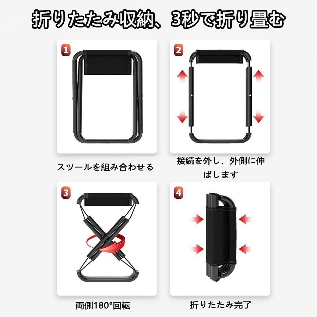 Folding Outdoor Carbon Load Capacity Convenient To Mountain Cherry Blossom Sports Park Storage Bag Included Chair, Chair, Compact, Lightweight, Steel,