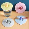 Cup Cover Food Grade Heat Resistant Dust-proof Leakproof Creative Round Head Water Cup Lid Home Supplies