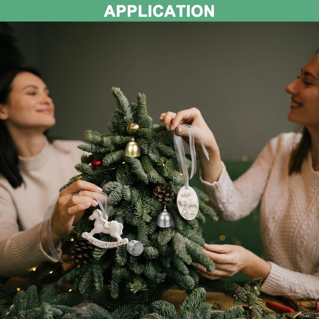 METERXITY 12-Piece Set Hanging Bells, Small Decorative Bells, Vintage Jingle Bells, Hanging Bell Pendants for Christmas, Home, Window, Door, and