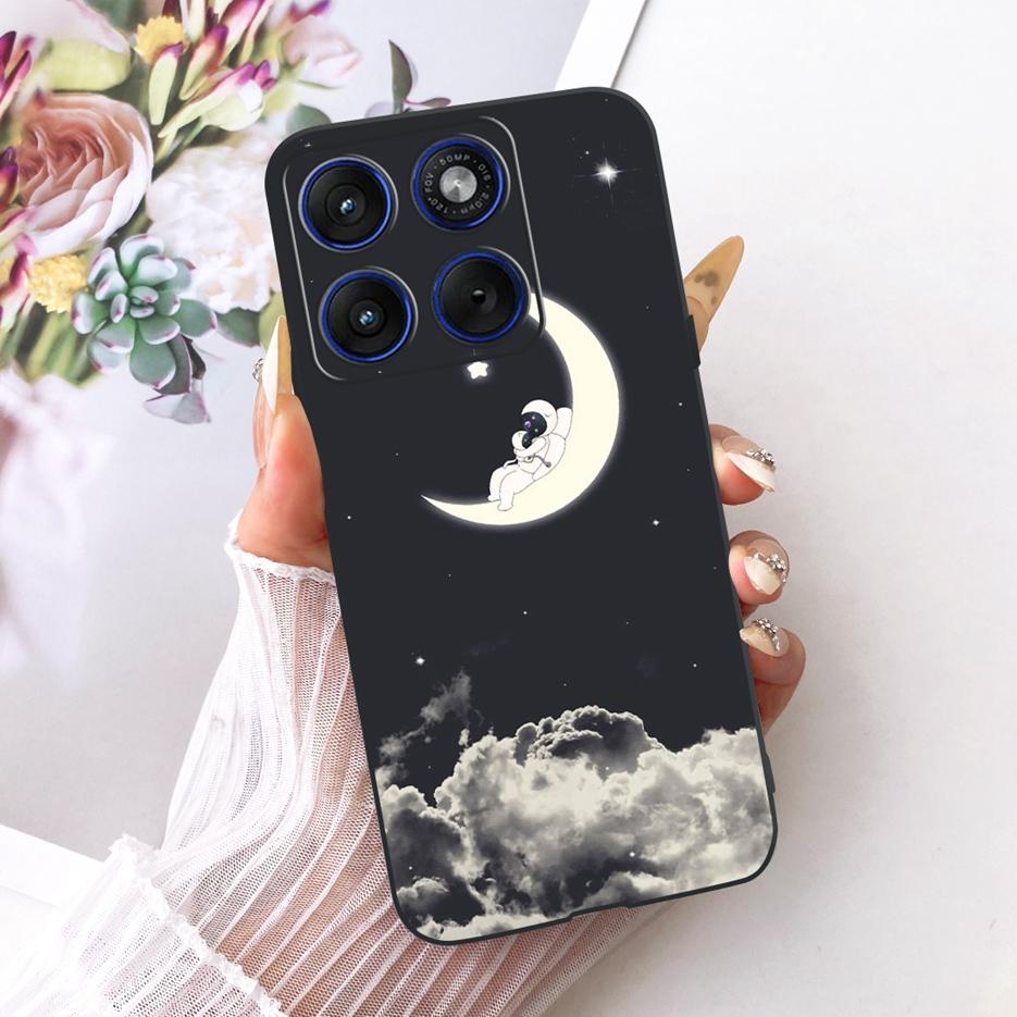 For Motorola Edge 70 Case XT2601-2 Cute Cat Peacock Painted Cover Soft Silicone Case For Motorola Edge 70 Fusion Edge70 5G Shell