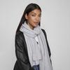Grey Vidalia Scarf In Fine Knit with Wool Women