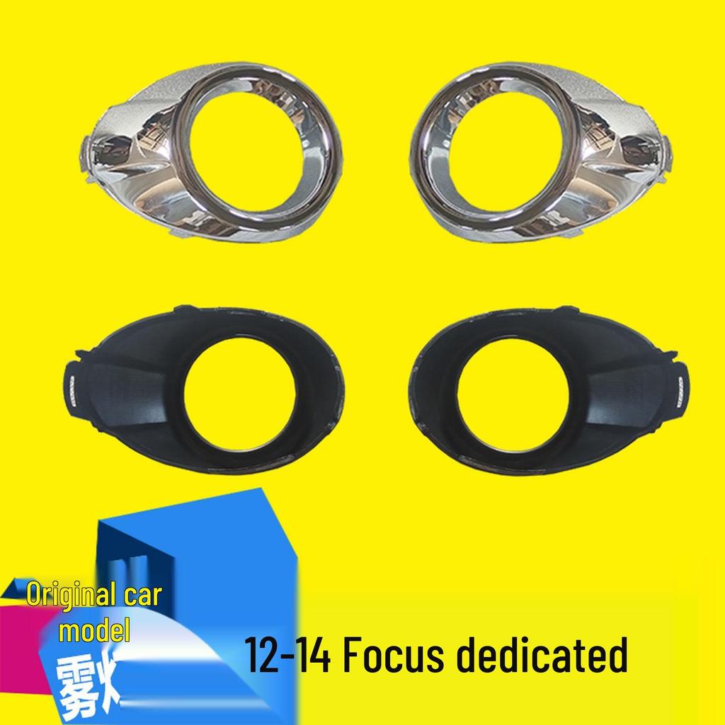 Fog Light Frame & Front Bumper Cover for 2012-2014 Ford Focus