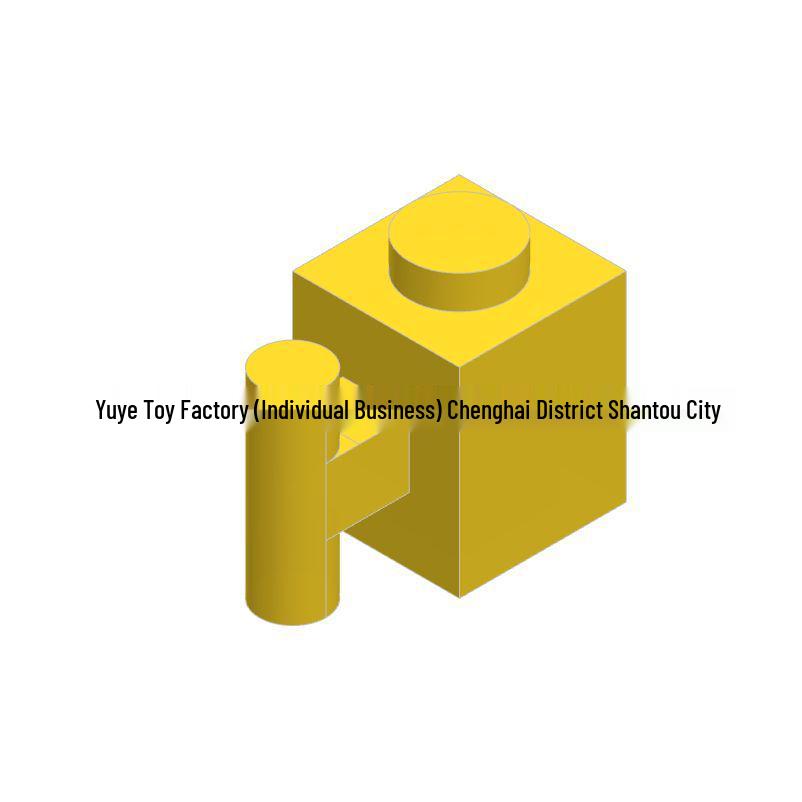 Small Particle Building Blocks: 1x1 Single-Sided Handle Brick - Educational Toy & Universal Accessory