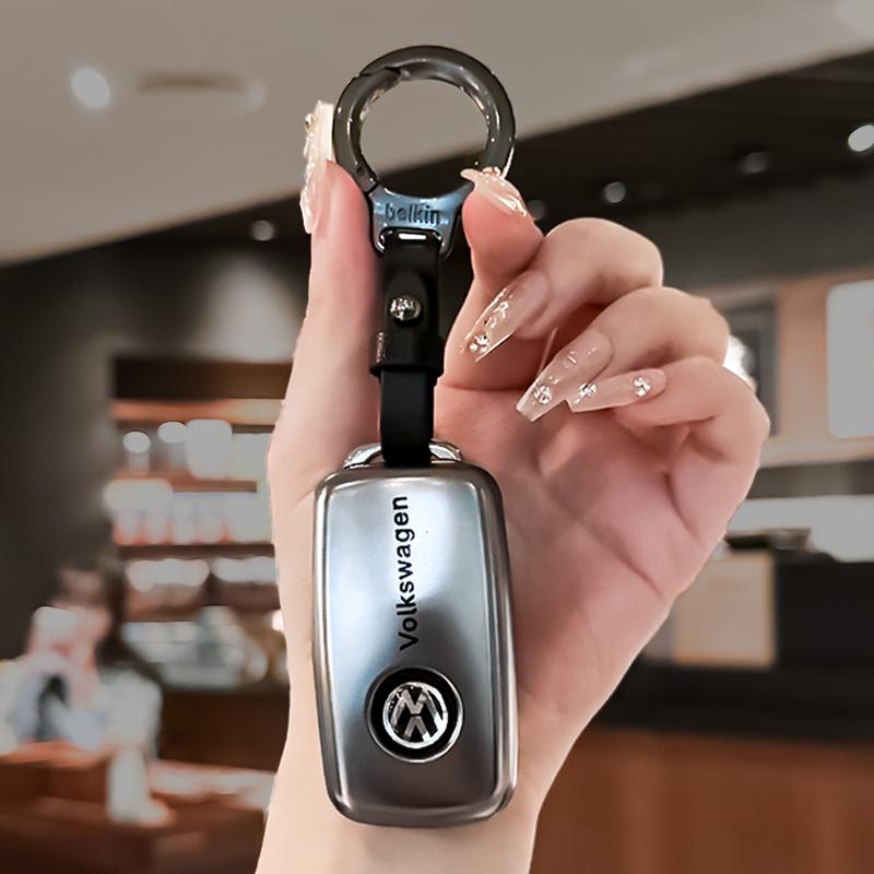 2026 Горячий Для VW VOLKSWAGEN Чехол для ключа автомобиля Держатель для ключей с брелоком для VW Volkswagen Jetta Beetle Tiguan Мягкий ТПУ Полное покрытие