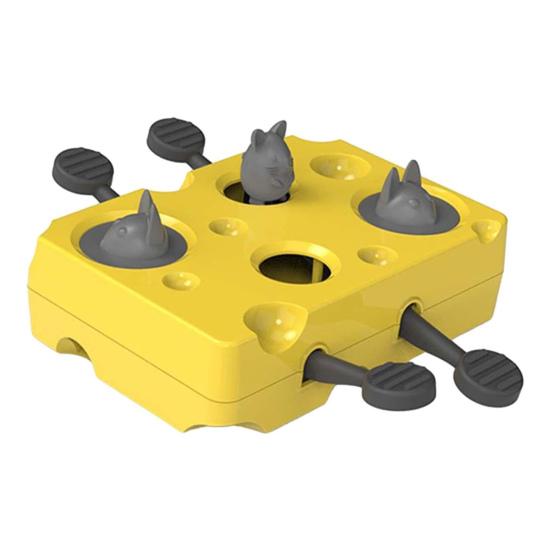 Interactive Cat Toy Cat Treat Puzzle Toy Mole Design Slow Feeder Pet Training Toy Treat Dispenser for Indoor Cats Kittens Exercise Entertainment