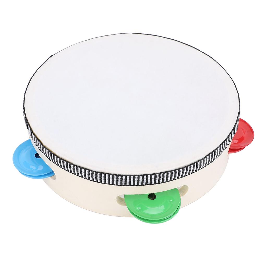 Тамбурин барабан для детей и взрослых ручной музыкальный образовательный ударный инструмент 6 дюймов