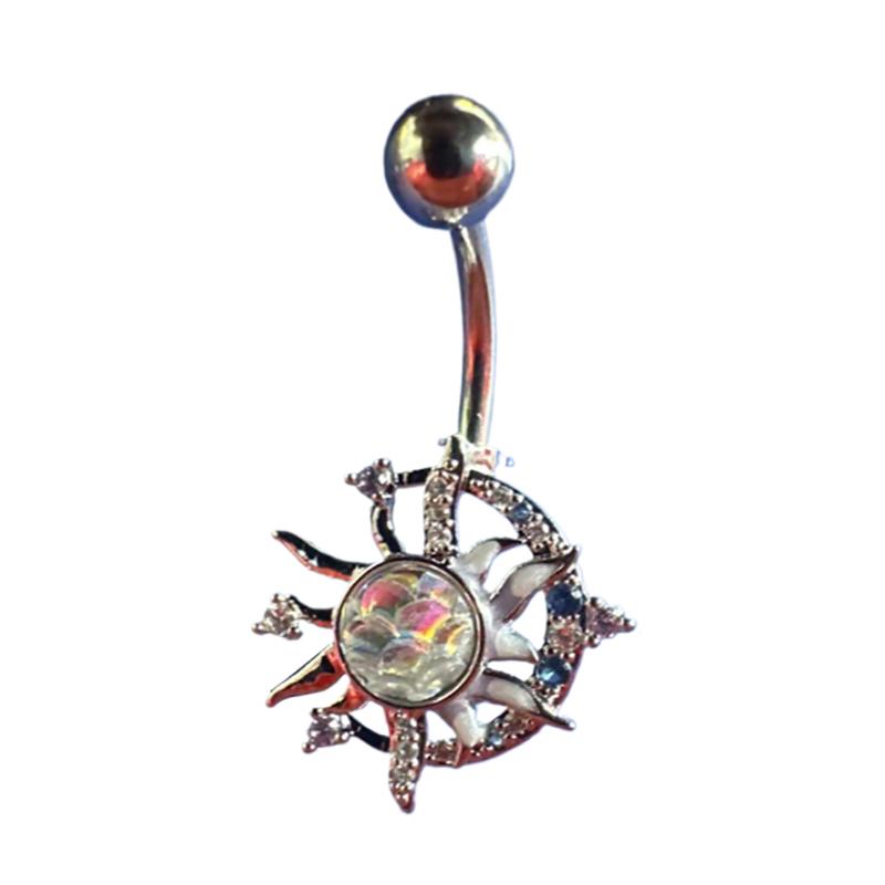 Кольцо в пупок в форме сердца и бабочки для женщин и девочек, изысканное кольцо из нержавеющей стали с цирконием, пирсинг для тела, ювелирное украшение в подарок