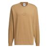 Originals Ss24 Washed Long Sleeve Top Retro Sports Crew Neck T-Shirt Men Tops Desert-Brown JV6937