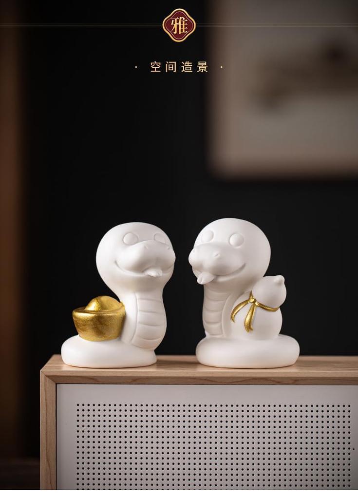 Орнамент зодиакальной змеи Змея Белая змея Входной талисман на удачу Змея Орнамент змеи Приносящий удачу Увеличенная удача Товары фэн-шуй Удача Удача Приглашение