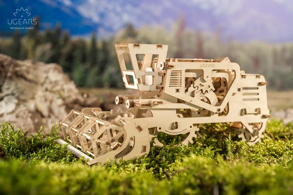 Ugears Combine Harvester Wooden Block Puzzle Toy 70010 [Item]