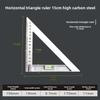 Aluminum Alloy 150x200mm Triangle Steel Angle Ruler for Woodworking
