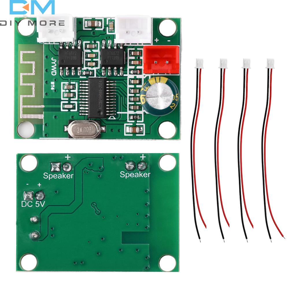 Плата усилителя мощности звука Bluetooth DC 3,3 В-5 В, 4 Ом, 3 Вт+3 Вт, двухканальный стерео Bluetooth-аудиомодуль для DIY Bluetooth-аудио