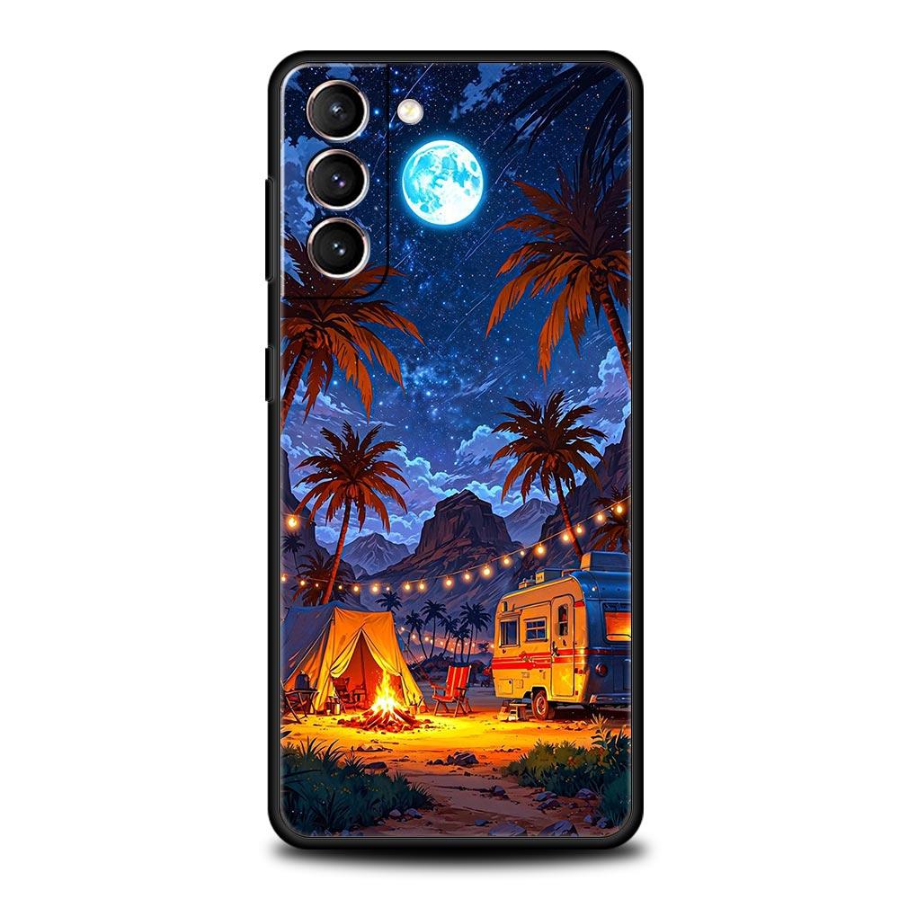 Чехол для телефона с изображением пейзажа для Samsung Galaxy S24 S23 S22 S20 Ultra S21 FE 5G S10 S9 Plus S10E S8 Мягкий силиконовый чехол