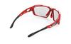 Rudy Project SINTRYX Fire Red X2 Photochromic Black Lens Sunglasses for Road Lens 66mm Frame/Impact SP497345-0000 (Single-piece Cycling, Marathon,