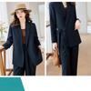 High Quality Stylish and Professional Two-Piece Suit for Women: Unique Sophisticated Blazer and Wide-Leg Pants Set