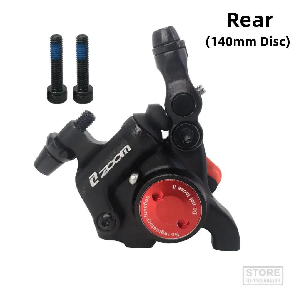 ZOOM New Road Bike Disc Brake Calipers Front Rear Hydraulic Brake Disc HB105 Line Pull Brake Oil 140/160mm Rotor Bicycl Brak Set