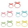 Elastic Silicone Bands 5 Colors & 2 Sizes Rubber Wrapping Bands Reusable Stretch Ribbon for Gift Wrapping Storage Home Office Outdoor Use