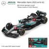 Ббураго 1:Масштаб 43 Mercedes-AMG F1 W15 W16 Формула 1 Гоночный автомобиль Литая модель из сплава Симуляция Транспортное средство Коллекционный Подарок для Детей