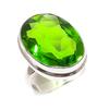 Перидот Драгоценный Камень 925 Стерлинговое Серебро Ювелирное Кольцо Размер 7