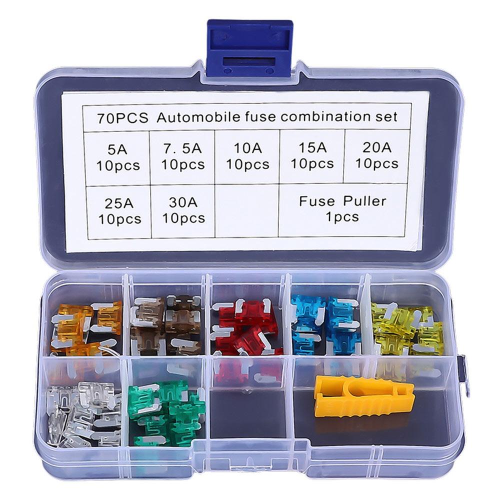 70/100PCS Fuse Puller Car Fuse Kits 5-30A Fuse Set For Car Auto Truck