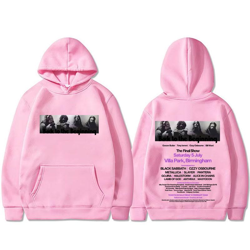 Хэви-метал рок-группа Black Sabbath и Оззи Осборн Back To The Beginning Винтажная толстовка Мужская Женская Классическая Повседневная Толстовка