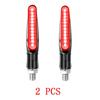 2pcs E24 LED Light 12 SMD Moto Led Flowing Water Blinker Bendable Flashing Signals Lamp Suitable for Various Motorcycle Models