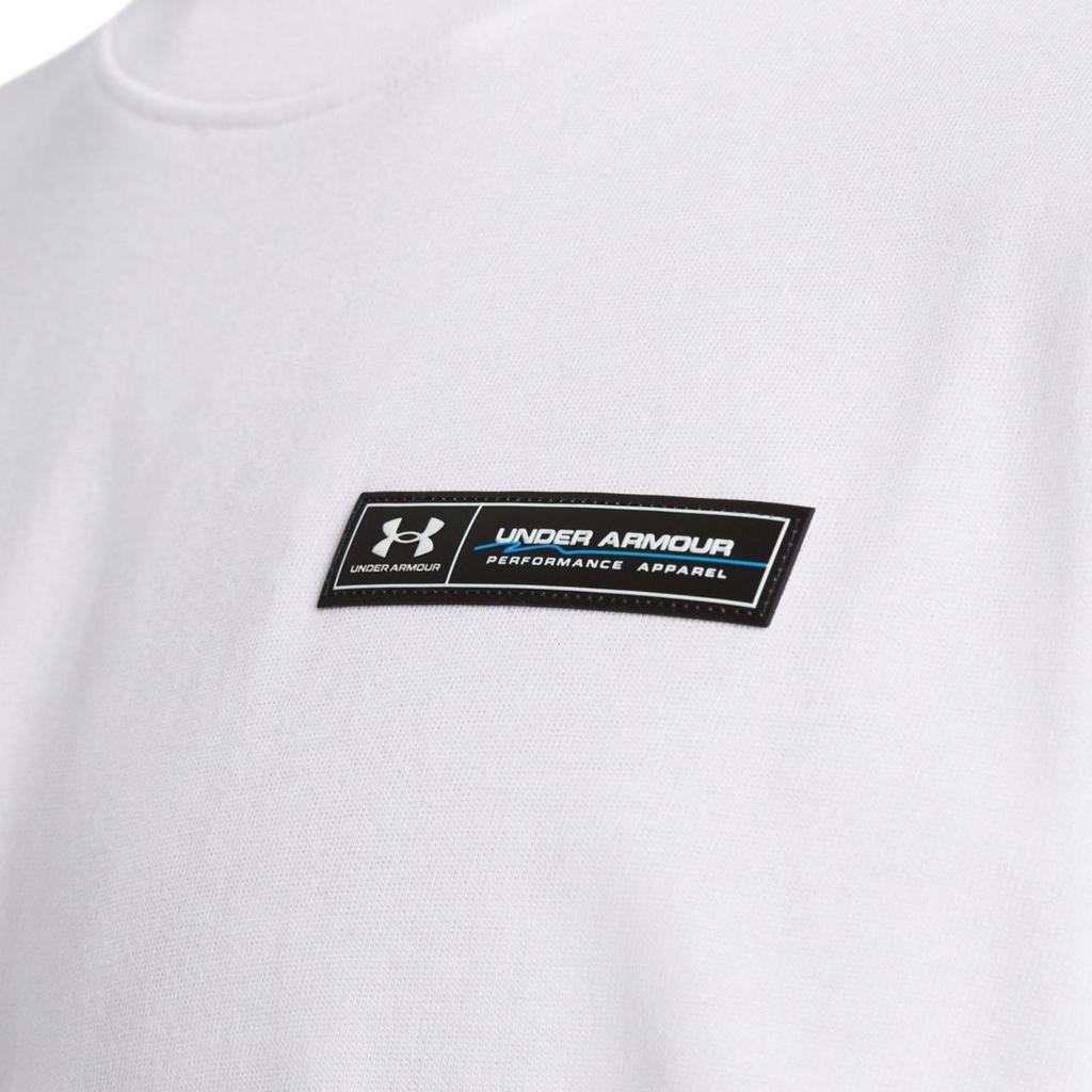 Under Armour Logo Graphic Round Neck T-Shirt Men Tops White 1382831-100