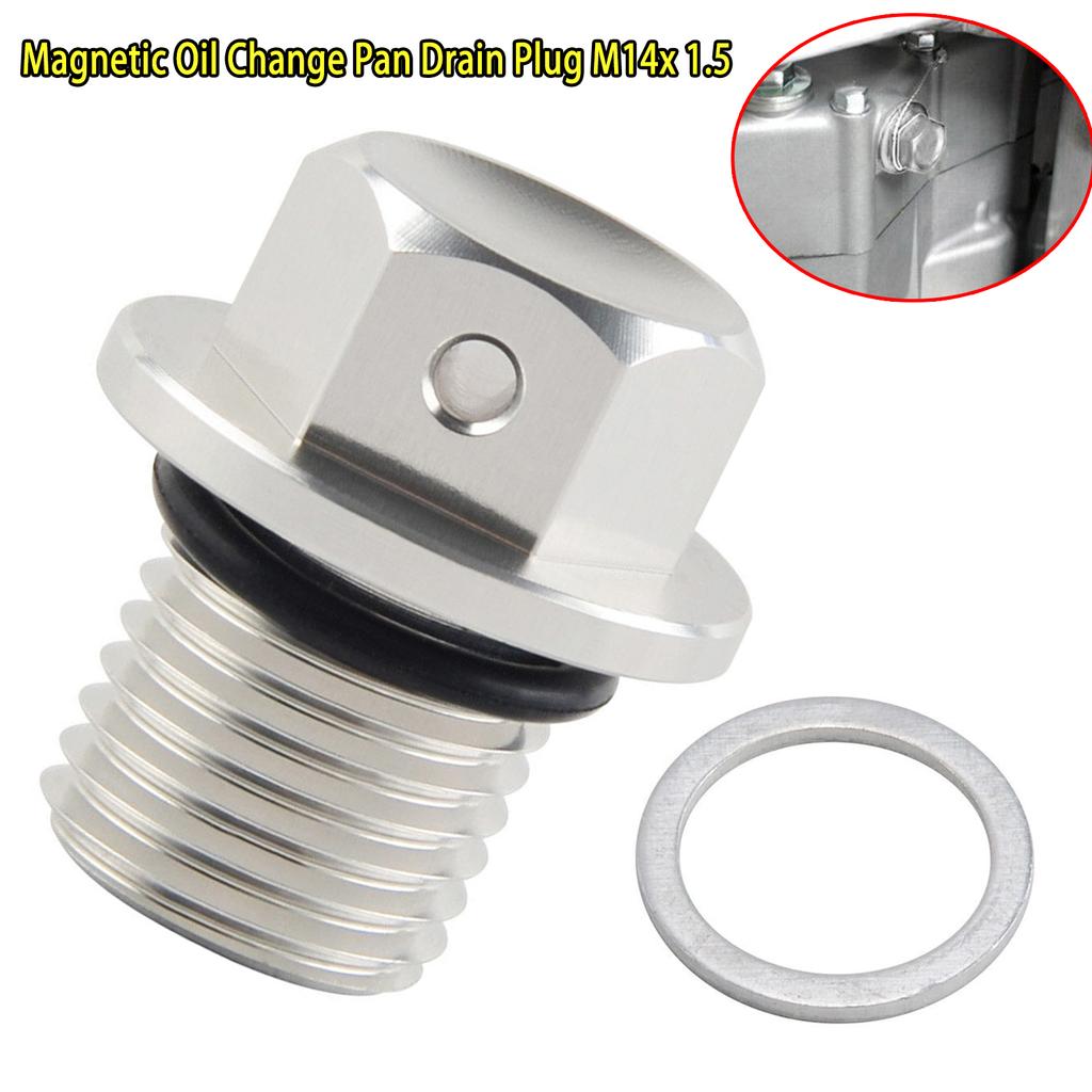 Car Engine Magnetic Oil Drain Plug Screw Nut Bolt Oil Drain Sump Nut M14x1.5 For Honda CR-V Accord Civic Odyssey YAMAHA XJ6F/S
