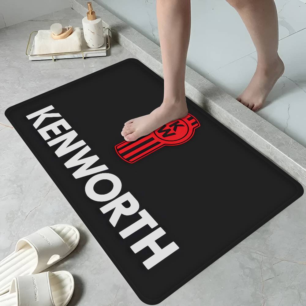 K-Kenworth Логотип Грузовика Коврик для Пола Прямоугольный Противоскользящий Домашний Мягкий Коврик для Ванной Передняя Дверь Внутренний Наружный Коврик Приветственный Коврик