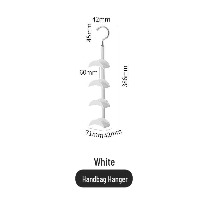 360° Rotating Wardrobe Hooks for Ties, Bags, and Belts