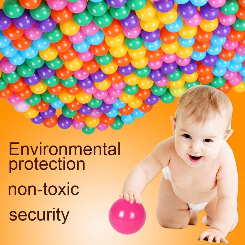 100/200 шт. красочные пластиковые шарики для бассейнов, ударопрочные шарики для игр в океане, детские игрушки