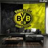 Borussia Custom Name Wall Tapestry Aesthetic Wall Hanging Printed Fabric Blanket Decorative Tapestries for Bedroom Living Room Home Decor