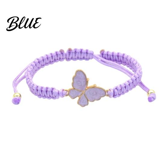 Плетеный Браслет Бабочка Ручной Работы Шнурок Веревка Регулируемый Браслет Черлидера Подарок