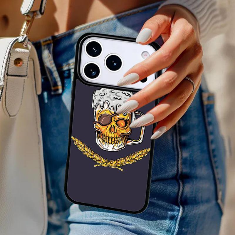 Пивная кружка Пивные пузыри Чехол для телефона Для iPhone 17 Air 14 15 13 12 Max Чехол Для Apple 14 15 16 16e 11 Pro Max Plus Coque
