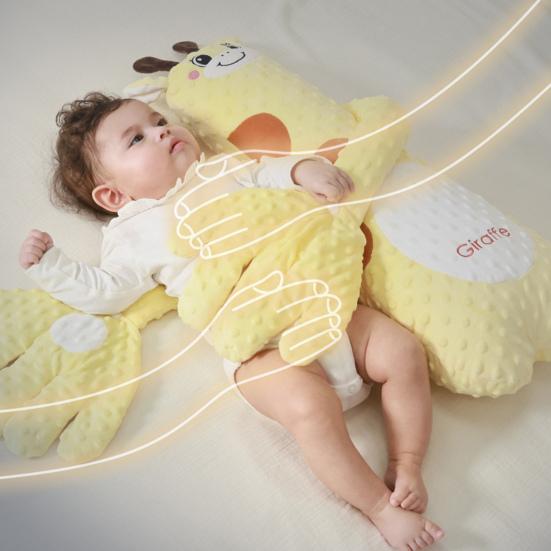 Yousheng Infant Exhaust Pillow with Cartoon Animal Patterns Easy To Clean Safety Materials Sleeping Pillow for Emotional Soothing