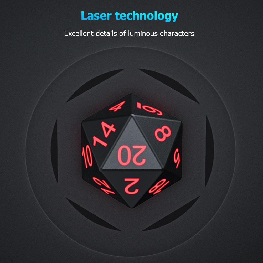RPG Polyhedral Dice Set Luminous Electronic Dice Set Multiple Sides Adults Entertainment for Board Game Party