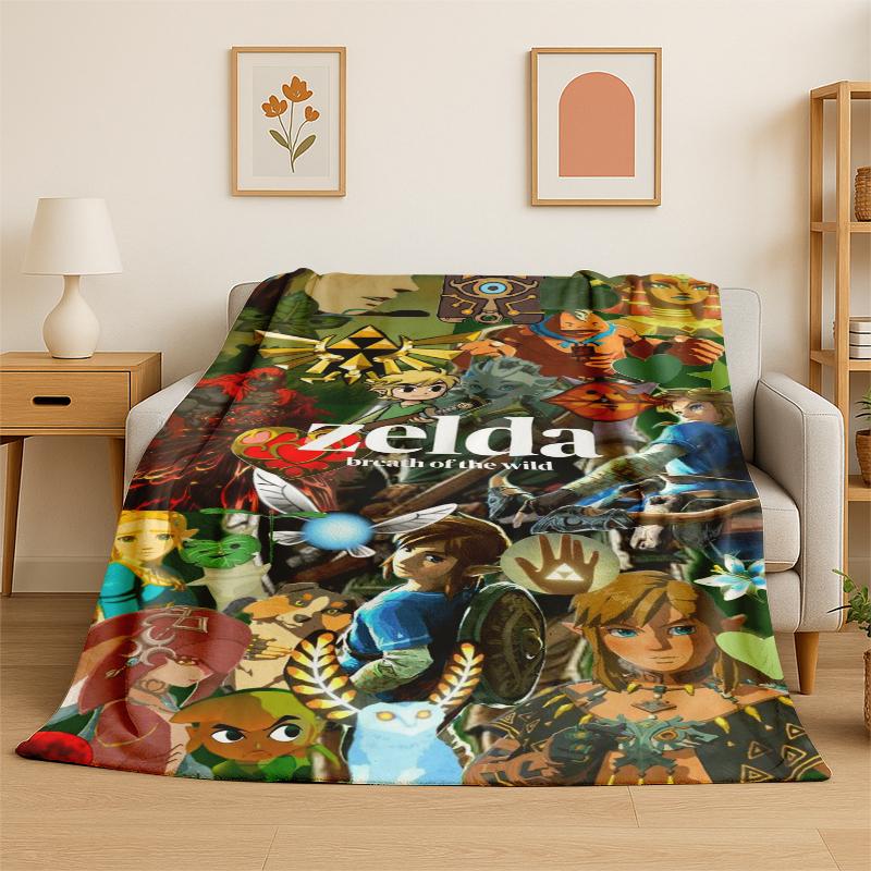 Классическая игра ZZelda Мультяшный Линк Фланелевое одеяло Мягкое теплое плед для спальни гостиной кровати путешествия кемпинга пикника